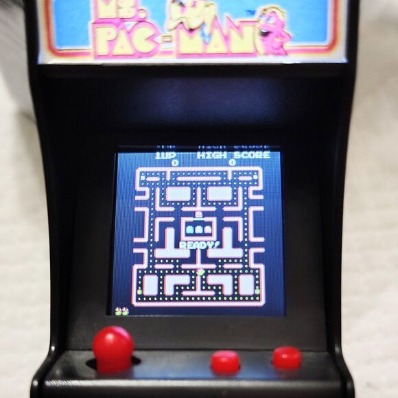 6 X Namco World's Smallest Tiny Arcade Galaxian Ms Pac-Man Space Invaders Galaga - Picture 9 of 13